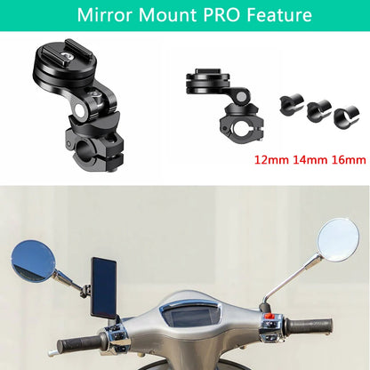 Phone Holder Stem Triple Tree Fork Mount Clamp Mobile Phone Stand Motorcycle Mirror Navigation Phone Support Handlebar Bracket