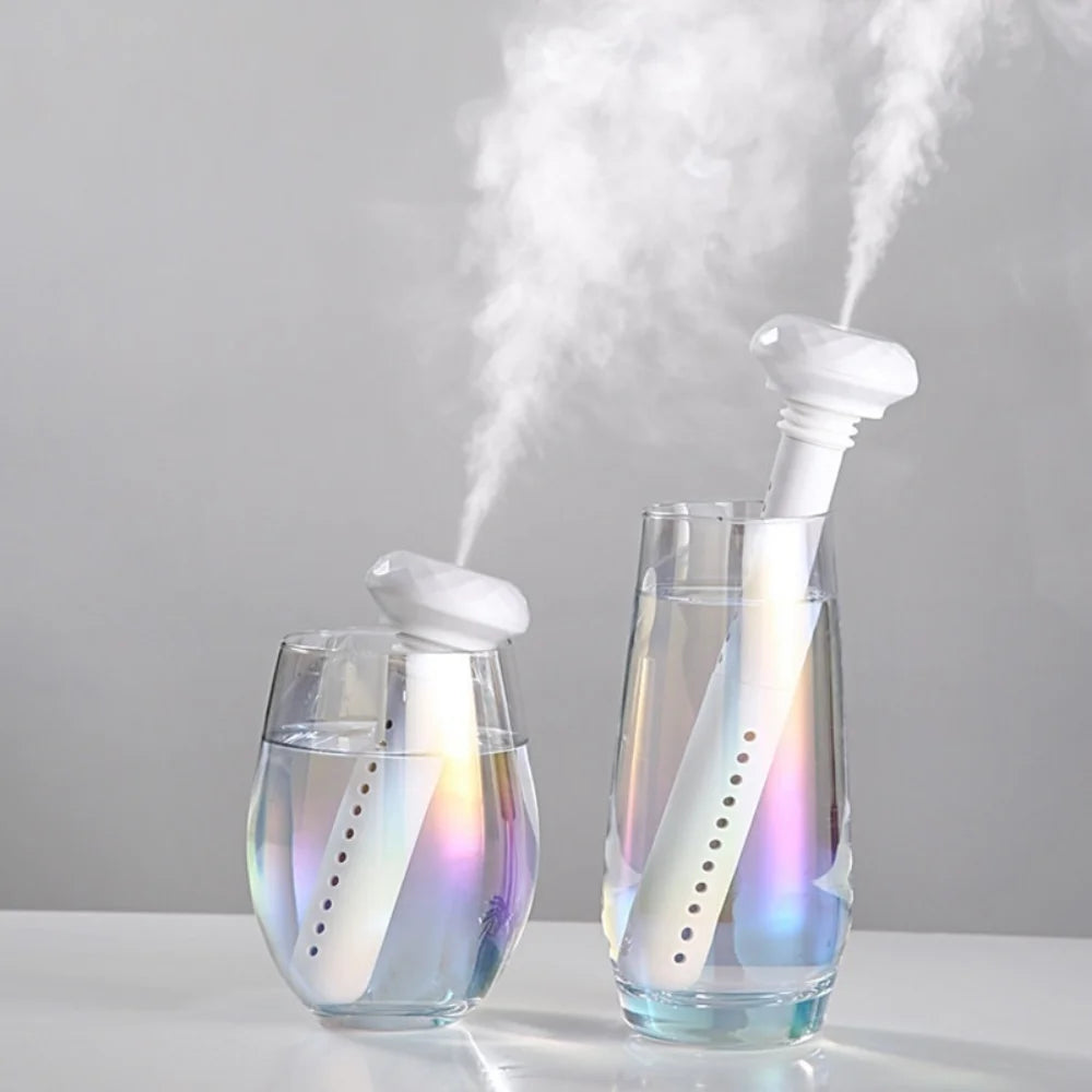 USB Humidifiers Ultrasound Mini Home Air Diffuser Car Purifier Aroma Anion Mist Maker With Romantic LED Lamp Portable Humidifier