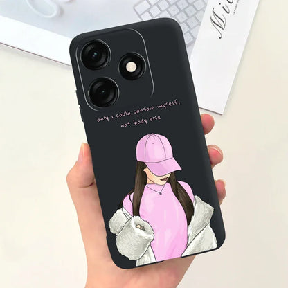 For Tecno Spark 20 Case Spark 20C BG7n Prety Girls Butterfly Painted Phone Case For Tecno Spark 20 Pro Spark20 C Soft TPU Fundas