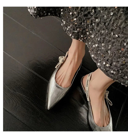 2025 New Fashionable Pointed-toe Buckle Solid Color High-heeled Sandals for Women in Spring and summer  Luxury Shoes
