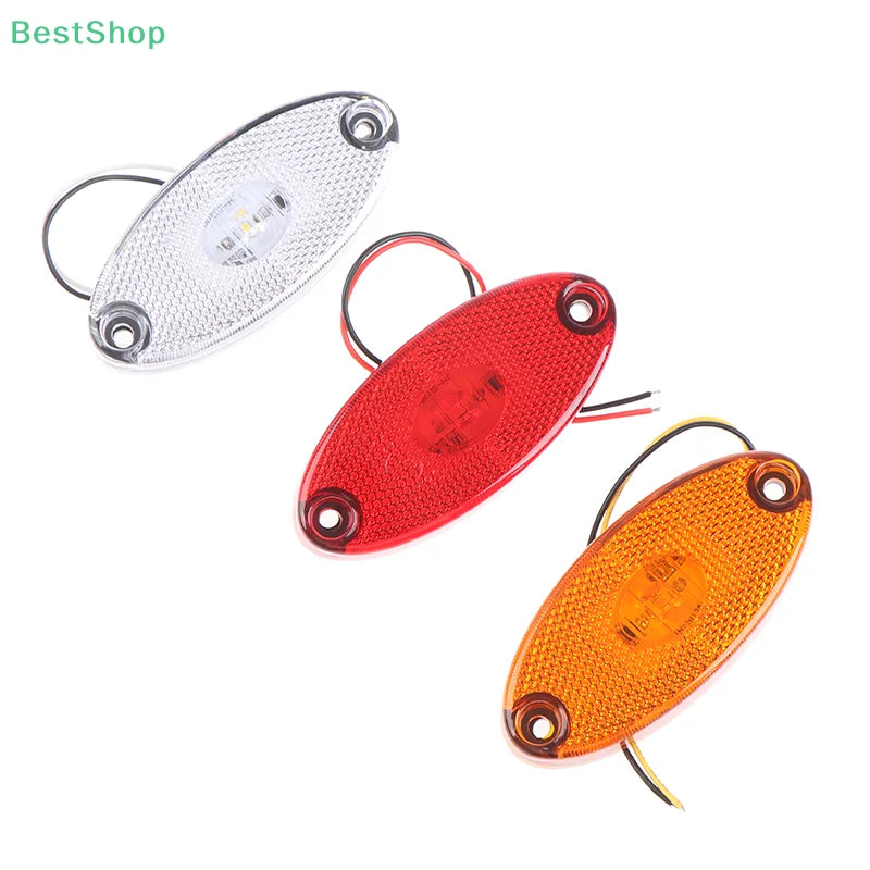 1PC 12V 24V Led Side Marker Lights for Trailer Trucks Caravan Side Clearance Marker Light Lamp Led Lorry Amber Red White