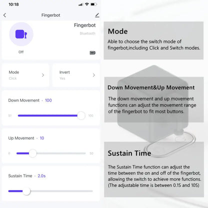 Tuya Zigbee Fingerbot Plus Smart Fingerbot Switch Button Pusher Smart Life Timer Voice Control Support Bluetooth Alexa Google
