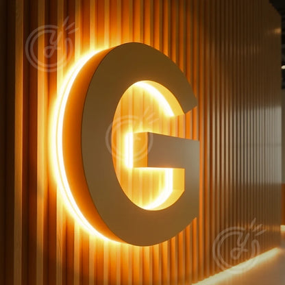 Custom Made LED 3D Sign Metal Backlit Letters for Outdoor Business Storefront Waterproof Advertising Display