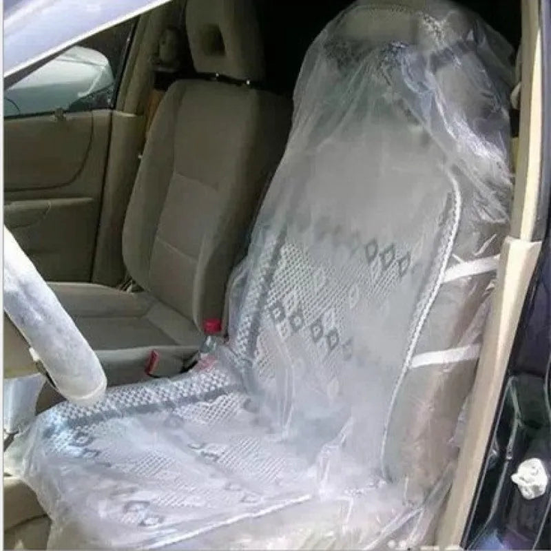 Universal Disposable Car Seat Dust-proof Covers Waterproof Vehicle Car Steering Wheel Cover Protector Car Interior Accessories by PDG ibma