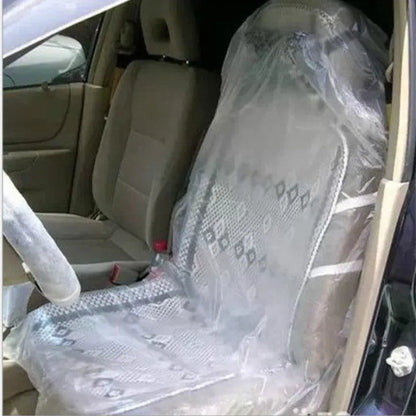 Universal Disposable Car Seat Dust-proof Covers Waterproof Vehicle Car Steering Wheel Cover Protector Car Interior Accessories by PDG ibma