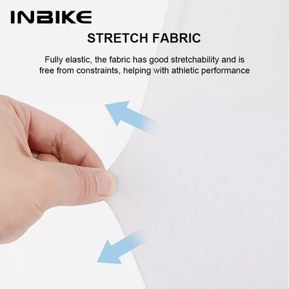 INBIKE Summer New Bicycle Short Sleeve Jersey Quick Drying Women's MTB Cycling Jersey Breathable Biking Clothing with 3 Pockets