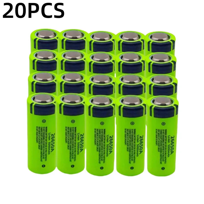 100% brand new,original,high-quality,true capacity 26650A 5000mAh 3.7V lithium-ion rechargeable battery 26650 flashlight