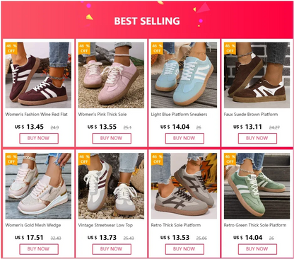 White Platform German Training Shoes Women 2026 Spring Non Slip Thick Sole Casual Sneakers Woman Lace Up Sport Shoes Flats Mujer