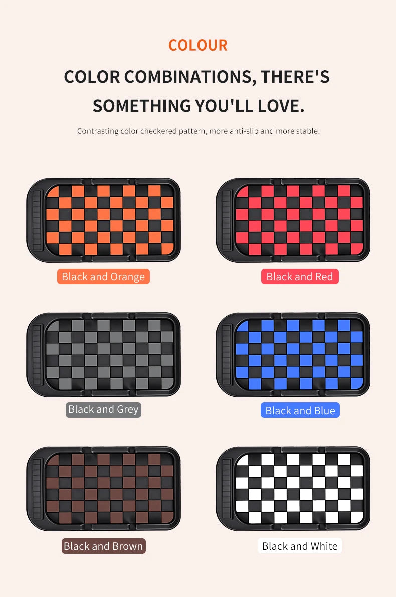 Car Phone Holder, Multifunctional, Dashboard Anti-Slip Mat, Navigation Stand, Parking Number Plate