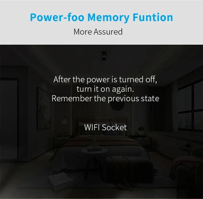 Tuay Smart Socket EU 16A 20A WiFi Smart Plug with Power Monitoring Smart Life APP Remote Control Support Google Assistant Alexa