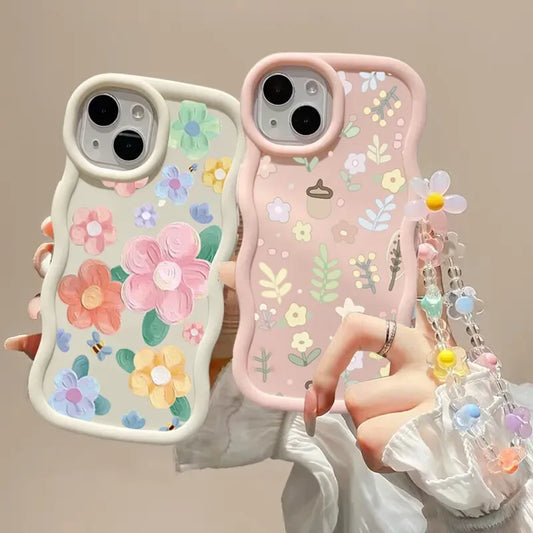 INS Flower Chain Phone Case For Huawei P40 Lite Nova 3i Y70 Honor 90 Lite X8 X6 X9A X7A X8A X7B X8B X9B Soft Silicone Cover by PDG ibma