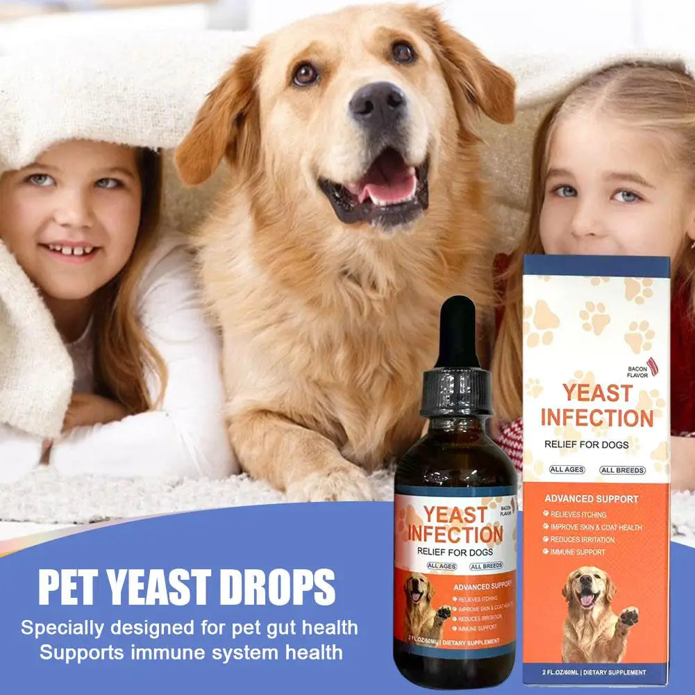 60ML 3Kinds Dog Pet Drops Gentle Care Supplement To Maintain Healthy Coat and Skin for Dogs Herbal Drops PET CARE