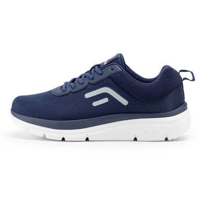 FitVille Walking Shoes for Men Wide Width Thick sole Lightweight Breathable Sneakers Shoes for Plantar Fasciitis Pain Relief