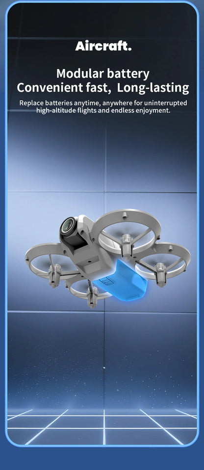 New H135 Mini Drone WIFI FPV Hover Professional 4K Camera Pocket Coloful Lights Dron Rc Plane Foldable Quadcopter RC Toys Gifts