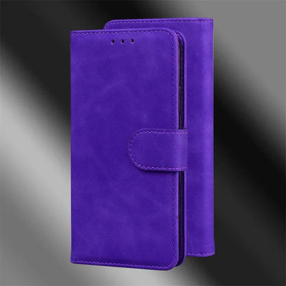For Xiaomi Redmi 13 Case Solid Color Leather Flip Phone Case for Xaomi Redmi 13 Cover Redmi13 13C 5G Wallet Card Slots Etui