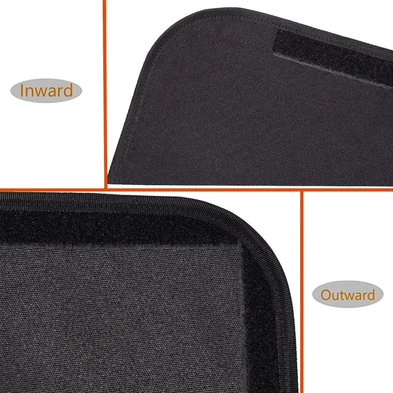1pc Black RV Door and Window Shade Cover 64x41cm RV Blackout Curtain