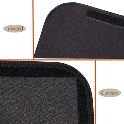 1pc Black RV Door and Window Shade Cover 64x41cm RV Blackout Curtain