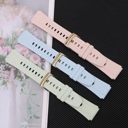 Original 18mm Watch Strap for Huawei GT6 GT5 41mm Leather Strap GT4 41mm FKM Sport Band for GT5pro 42mm Women Calf Leather Band