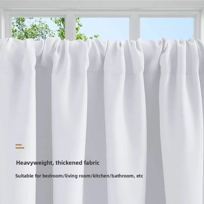 Modern Simple New Solid Color High-precision Short Curtain Finished Blackout Curtain Kitchen Partition Curtain Coffee Curtain.