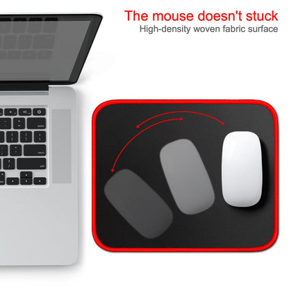 Mouse Pad with Stitched Edge Gaming Mousepad Small Non-Slip Rubber Base Washable Portable for Office Home Computer Laptop