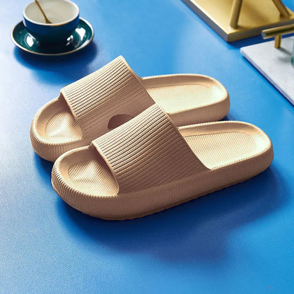 Kidmi Summer Thick Sole Slippers Men Sandals Home Softsole Slippers Outdoor Breathable Sandals for Home Flat Sandals Men's Shoes