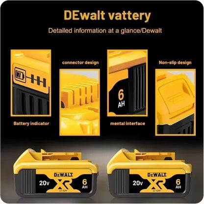 30 100% Original DeWalt 20V/60V 2.0Ah-9.0Ah MAX Battery Power Tool Replacement For DCB184 DCB181 DCB182 DCB200 Battery