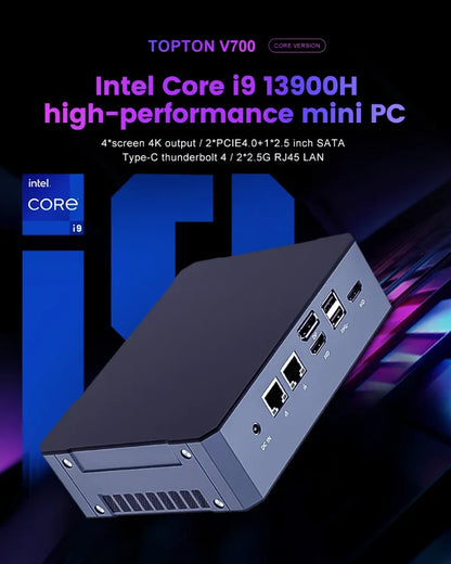 Super Deal Mini PC 13th Gen Intel i9-13900H Mini Computers(14 Cores,20 Threads) 64GB DDR4 & 4TB SSD Windows 11 Desktop PC WiFi