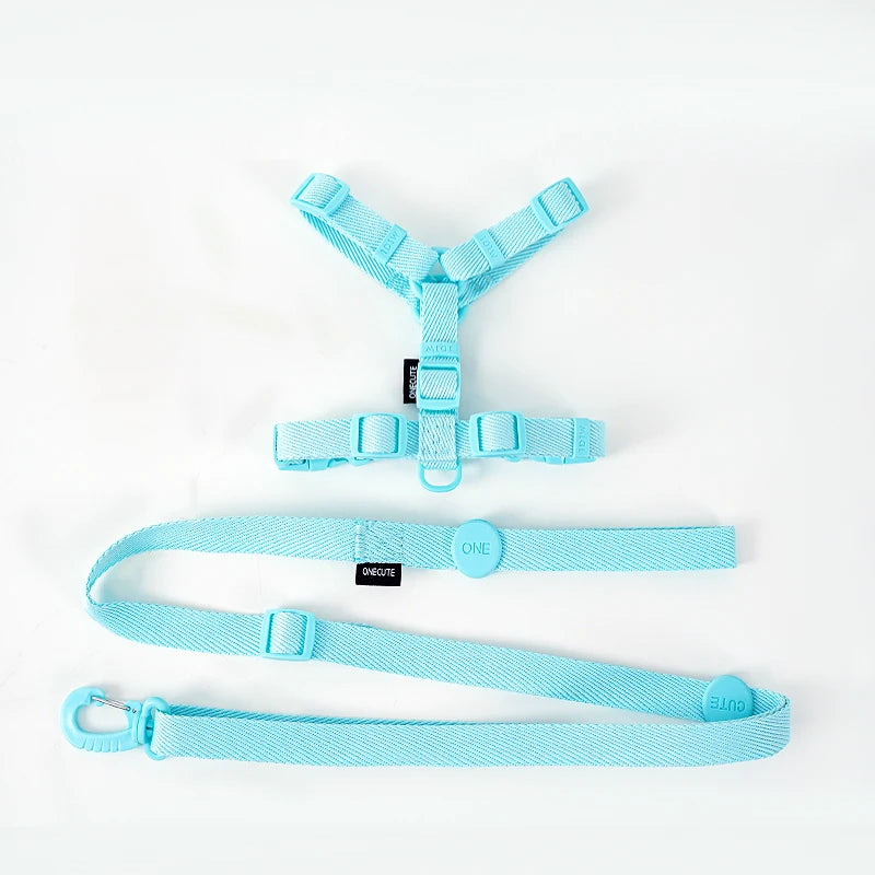 Dog Harness Dog Collar Dog Leash Macarone Color Cat Accessories Pet Small Dog Accessories Small Dog Harness Dog Supplies
