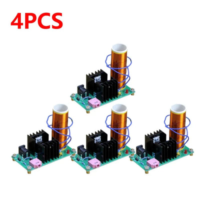 DIY Mini for Tesla Coil Kit DIY Music Loudspeaker Board Arc Experiment High Temperature High Pressure Plasma DC 15-24V 15W 2A