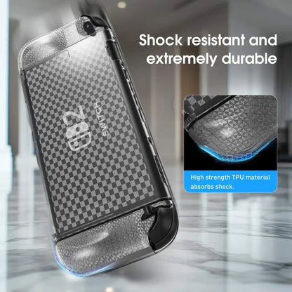 New Suitable Switch 2 Protective Case With Transparent Mesh Texture For Shock Scratch And Fingerprint Resistance
