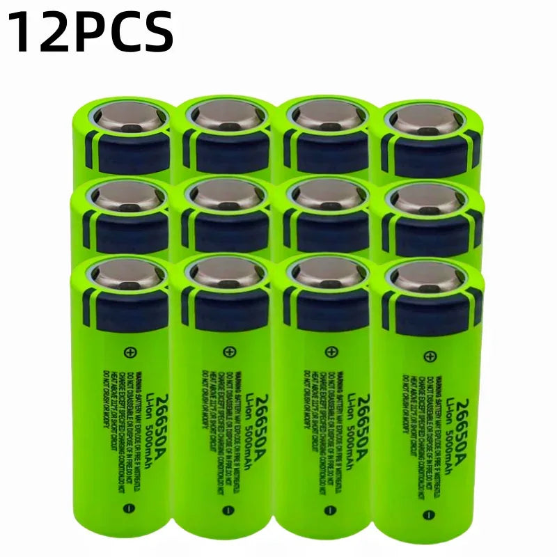 100% brand new,original,high-quality,true capacity 26650A 5000mAh 3.7V lithium-ion rechargeable battery 26650 flashlight