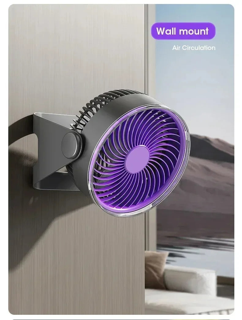 5-Speed Adjustable Multifunctional Electric Fan Circulator Portable Quiet Home Ventilator Desktop Wall Ceiling Fan Air Cooler