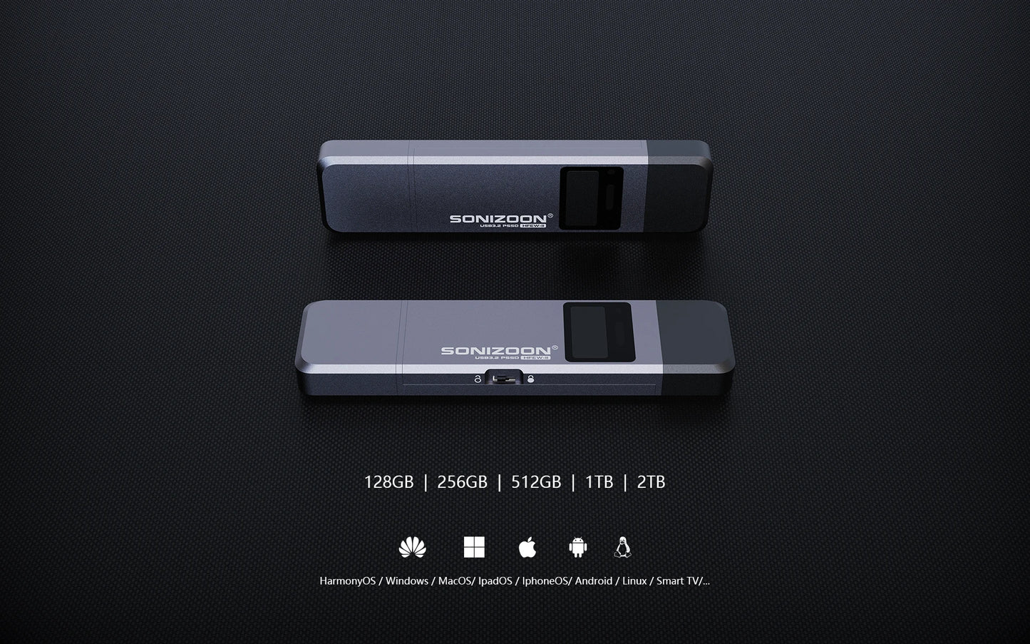 New 2.0 Fingerprint Encryption Solid State USB Flash Drive1TB/512GB/256GB Protection Data Privacy  Usb флешка  Pendrive