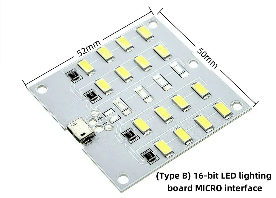 5730 SMD LED Light Panel 5V 450mA Micro USB Powered for Emergency Night Lamp Mobile Charger