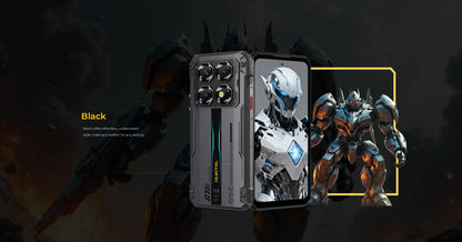 OUKITEL WP60 10000mAh Rugged Phone 7.2” HD+ Display 48GB(16+32) +512GB MTK 7025 Smartphone Android 15, 108MP Camera, NFC, 120Hz