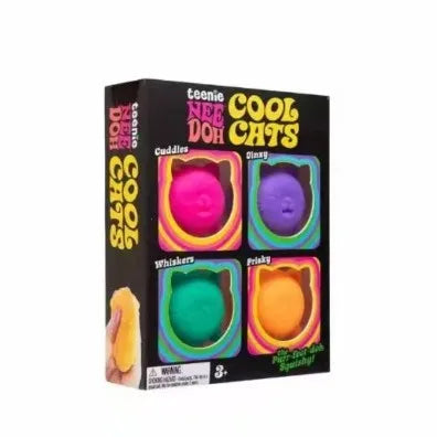 New Needoh Nice Ice Baby Fidget Cube Set 4 Pack Super Solid Squishy Sensory Toys Non-toxic Squeeze Toys for ADHD and Autism Gift