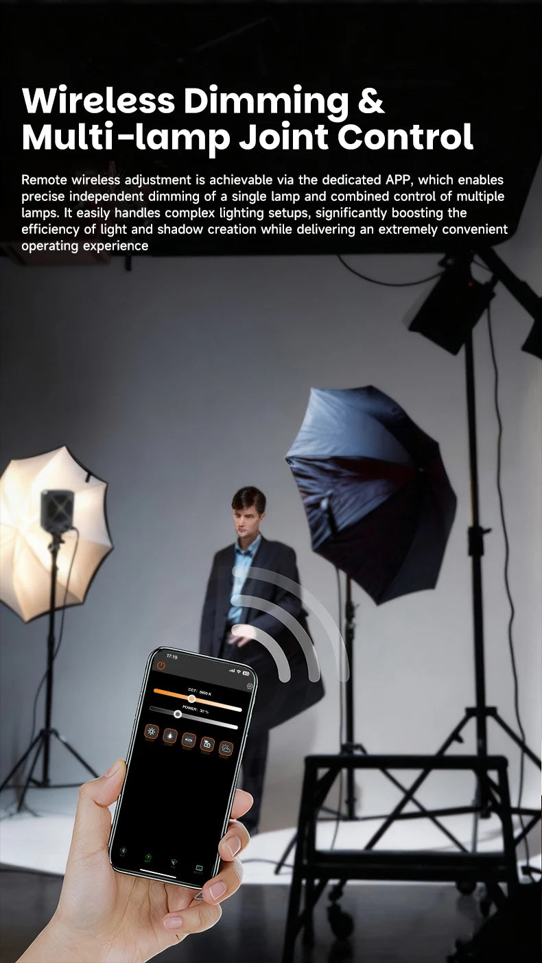 Miaotu RGB Photography Light G230W G330W Portable LED Video Lamp 2800K-6500K Studio Live Fill Light