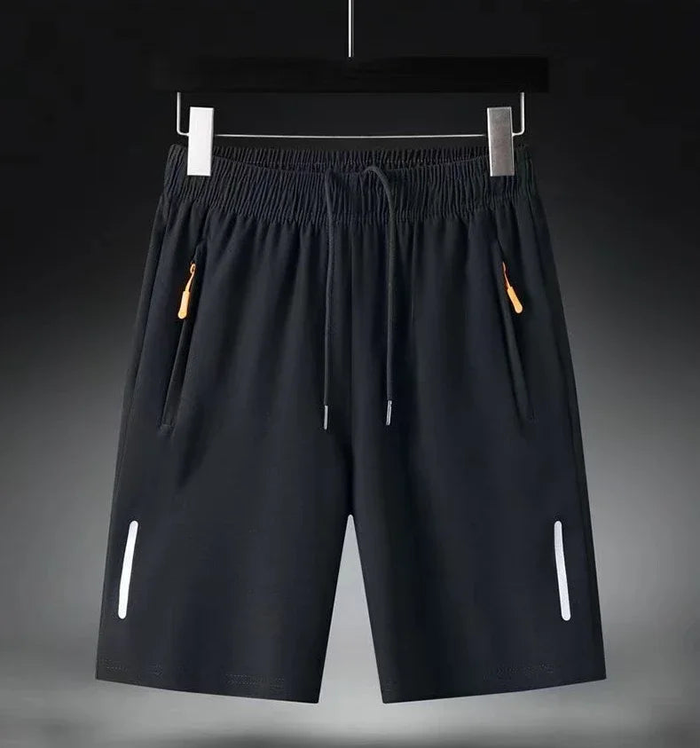 Summer Men Shorts Ice Silk Running Gym Sport Shorts Quick Dry Breathable Beach Short Pant Fitness Jogging Cool Casual Sportswear