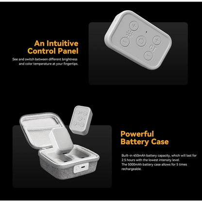GBL01 Magnetic Mini Fill Light w/ Charging Box for DJI Osmo Mobile 6/SE/OM5, Zhiyun SMOOTH4/5/ Feiyu Handheld Gimbal Stabilizer