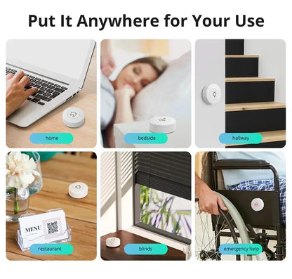 SONOFF SNZB-01P SNZB 01P Sonoff Wireless Switch Zigbee Scene Switch Two Way Control Act As Doorbell Emergency Button Via Google