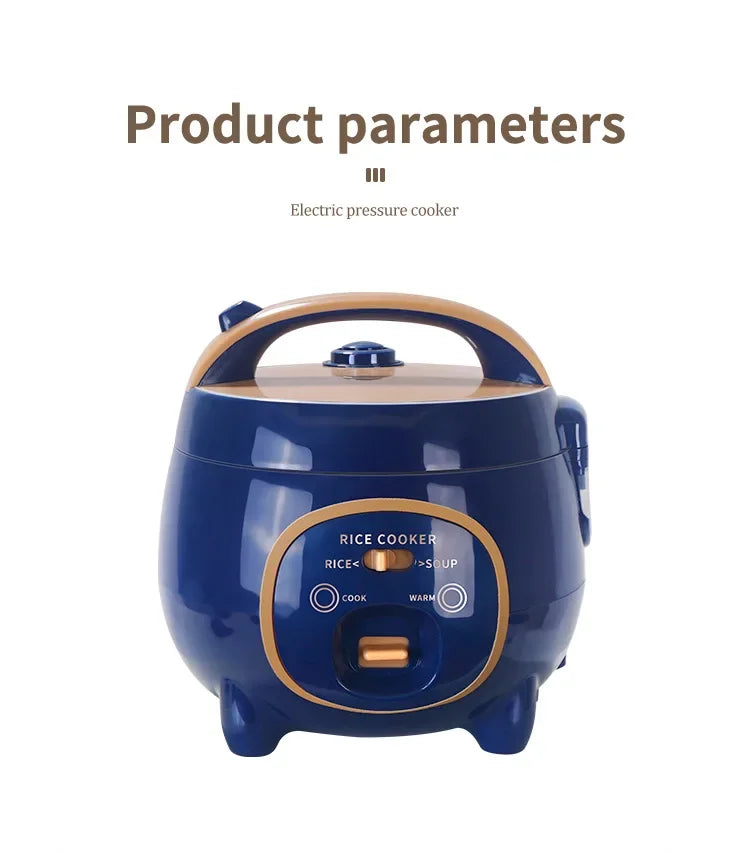110V-220V Household Kitchen Electric Cooking machine Mini 1.8L Rice Cooker for Boiling Water, Rice, and Soup