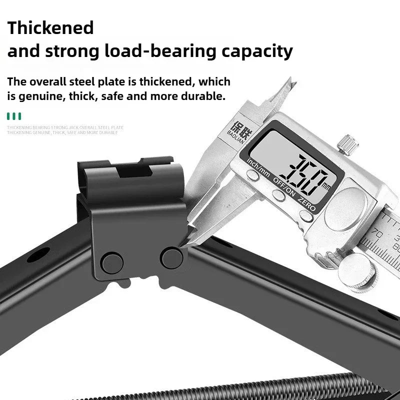 BAOLIAN Car Scissor Jack 3T Auto Emergency Lift Stand Labor-Saving Repair & Tire Replacement Tool and Wrench for SUV Vehicles