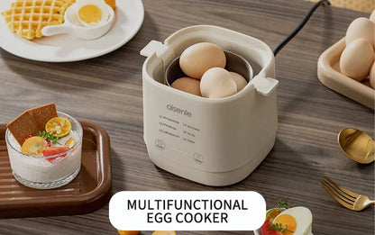 Electric Egg Cooker Multi-Functional Household Egg Cooker High Capacity Soft Medium Hard-Boiled Egg Cooker Egg Custard Steamer
