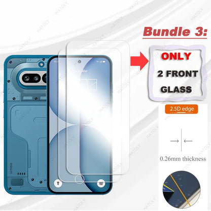 For Nothing Phone 4a Pro Glass Clear HD Protective Film For Nothing Phone 4a Temperd Film Screen Protector Camera Lens Protector by PDG ibma