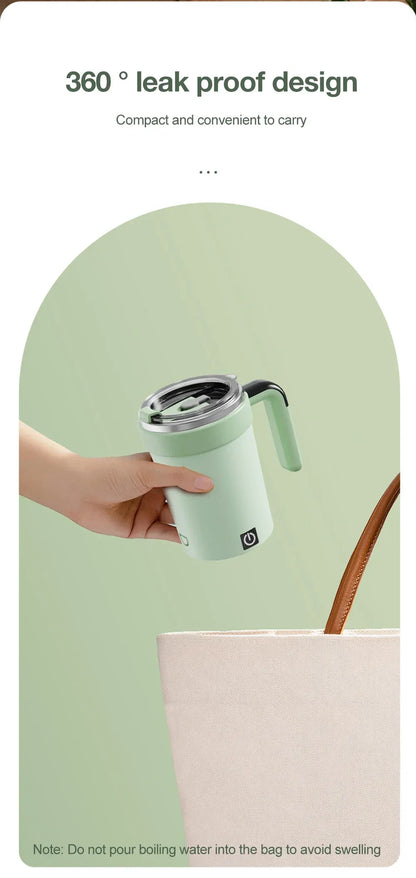 Detachable Automatic Mixing Coffee Cup Intelligent Temperature Measuring Rechargeable Mug Suitable for Office/Kitchen/Travel