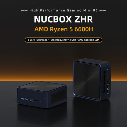ZXIPC Mini PC AMD Ryzen 7 8745HS  R5-6600H R7-7735HS R7-7840HS DDR5 M.2 NVME SSD  Support 4K HDMI Display/WiFi6/USB3.2/Office