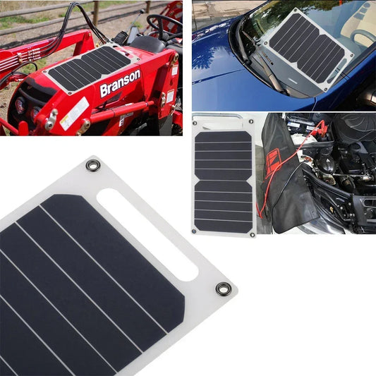 6W USB Solar Charger Portable Waterproof Panel For Outdoor Camping Hiking Mobile Phone Power Bank Charging