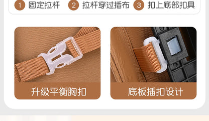 Capybara Rolling School Backpack Children School Bag with Wheels Girls Boys Trolley Schoolbag Rolling Wheeled Backpacks