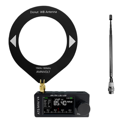 AMNVOLT V4/V3S ATS MINI SI4732 Radio ALL Band DSP Radio FM AM SSB LSB USB Receiver, built-in Hi-Z Headphone Amplifier Circuit