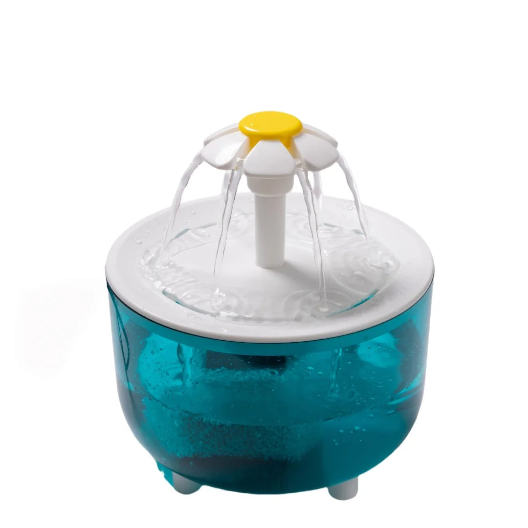Cat Water Fountain, 1.2L Recirculating Pet Water Dispenser, USB Powered, Silent, with Filter Foam for Cats and Small Dogs